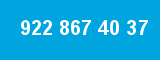 922 867 40 37 922 867 40 37